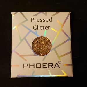 Phoera Pressed Glitter Body or Eye Glitter Eyeshadow Shade 108 Gold